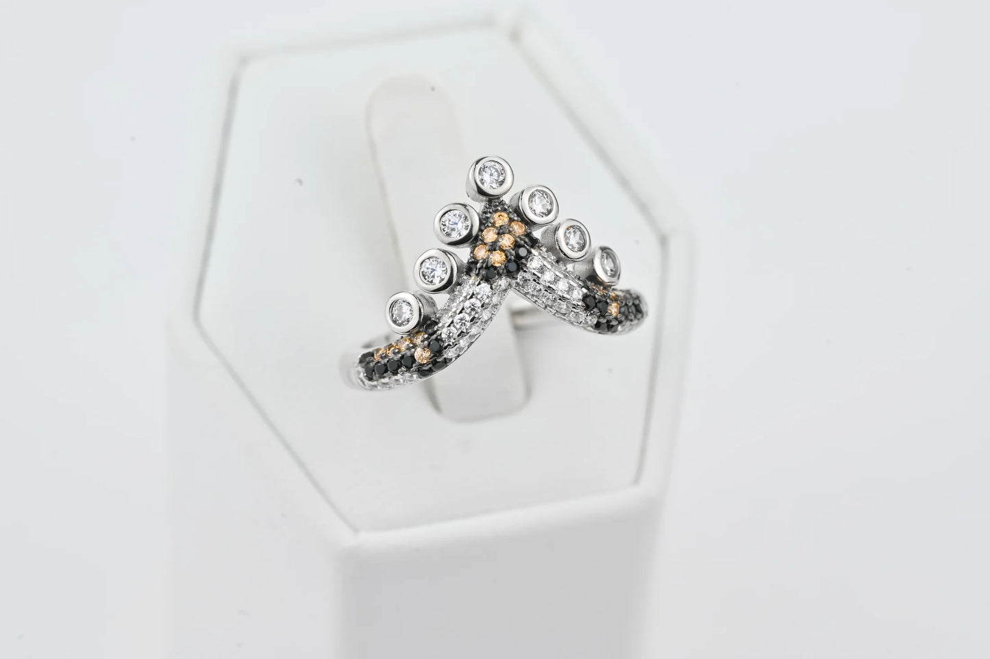 Silver Set Earrings and Ring
