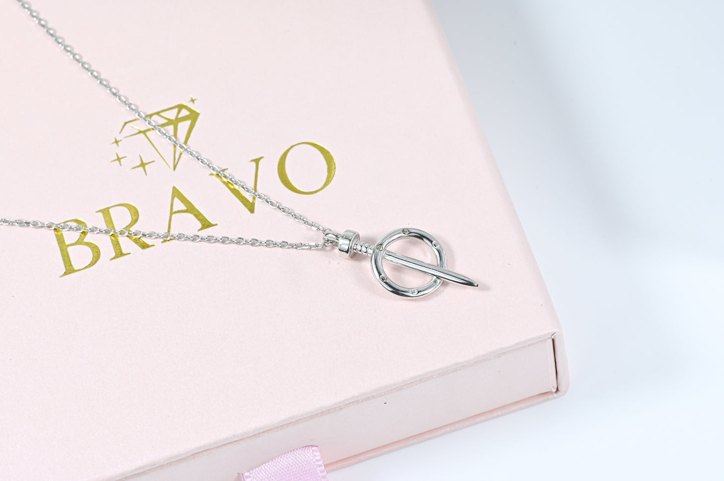 Nail Dagger Pendant Necklace