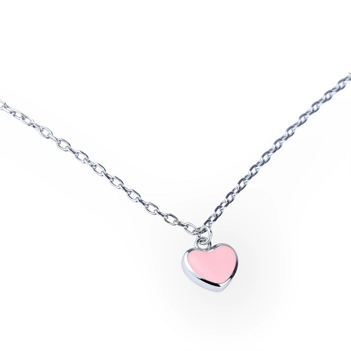 Anklet with pink/green heart or flower