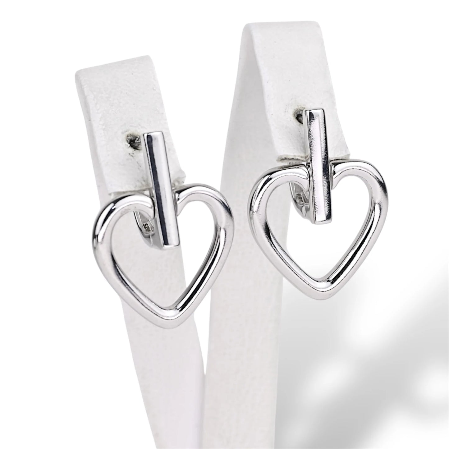 Hearts Silver Earrings