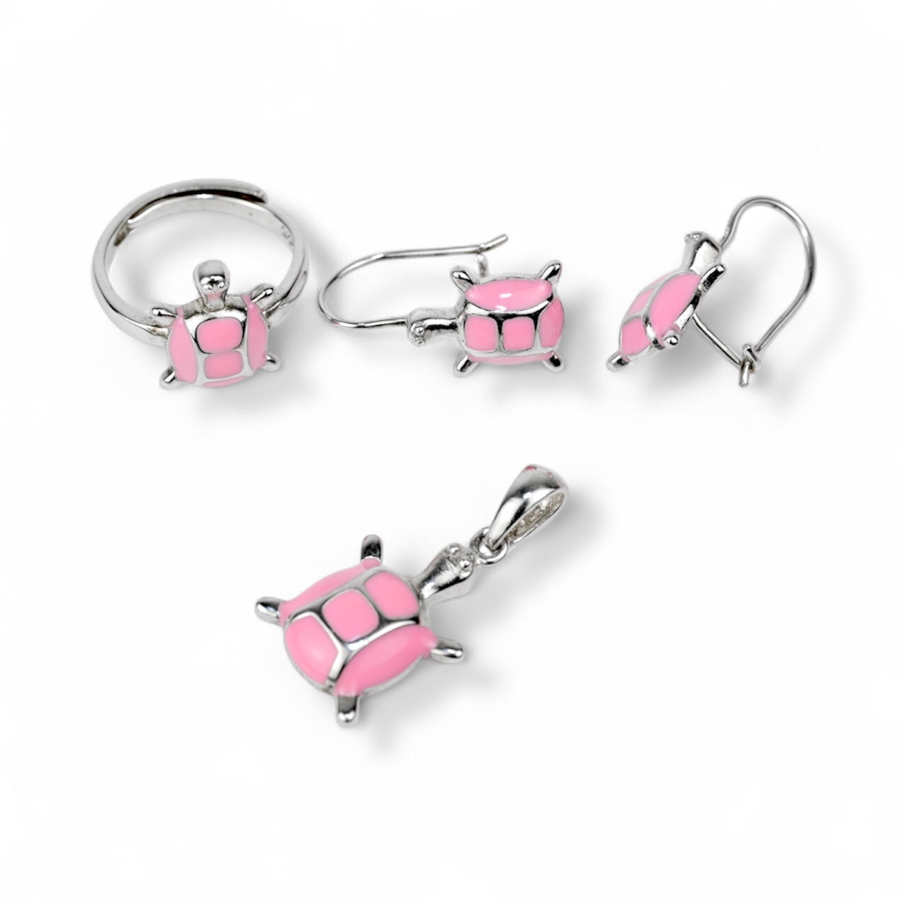 Pink Turtle 3 Piece Set