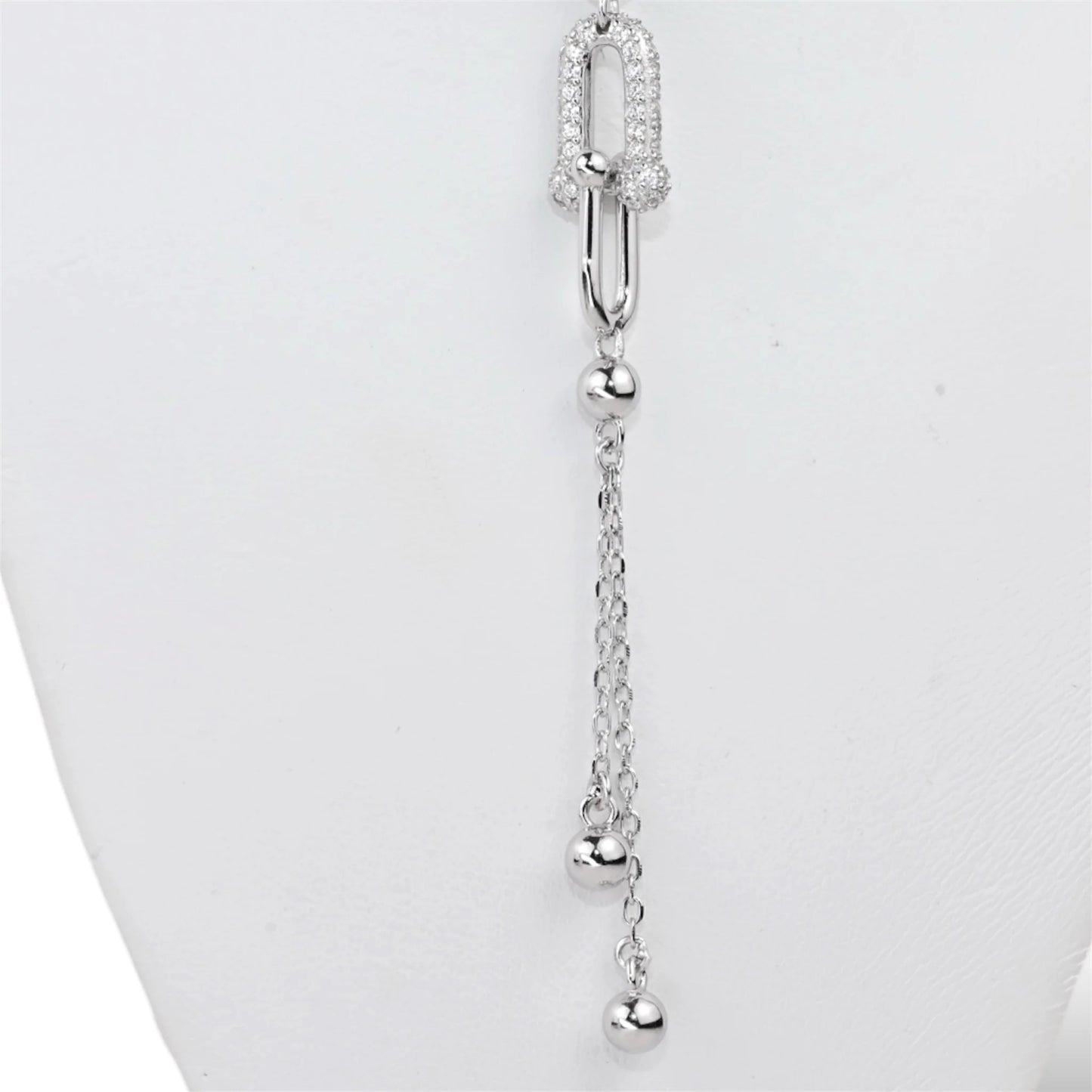 Silver Necklace Tie