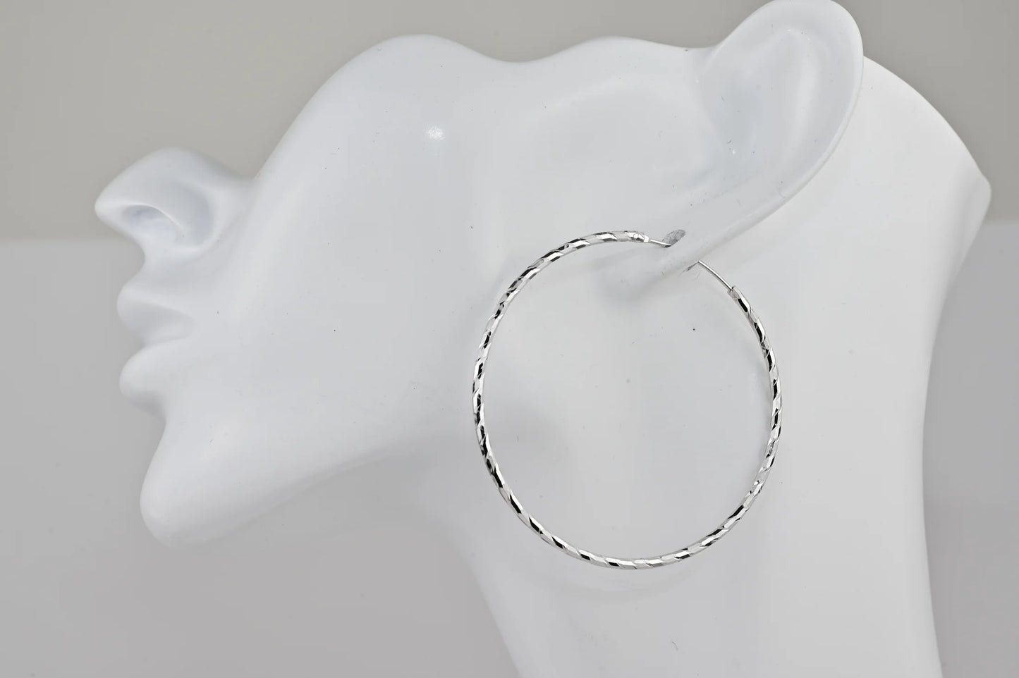 Hoops Silver Earrings (Different Sizes available)