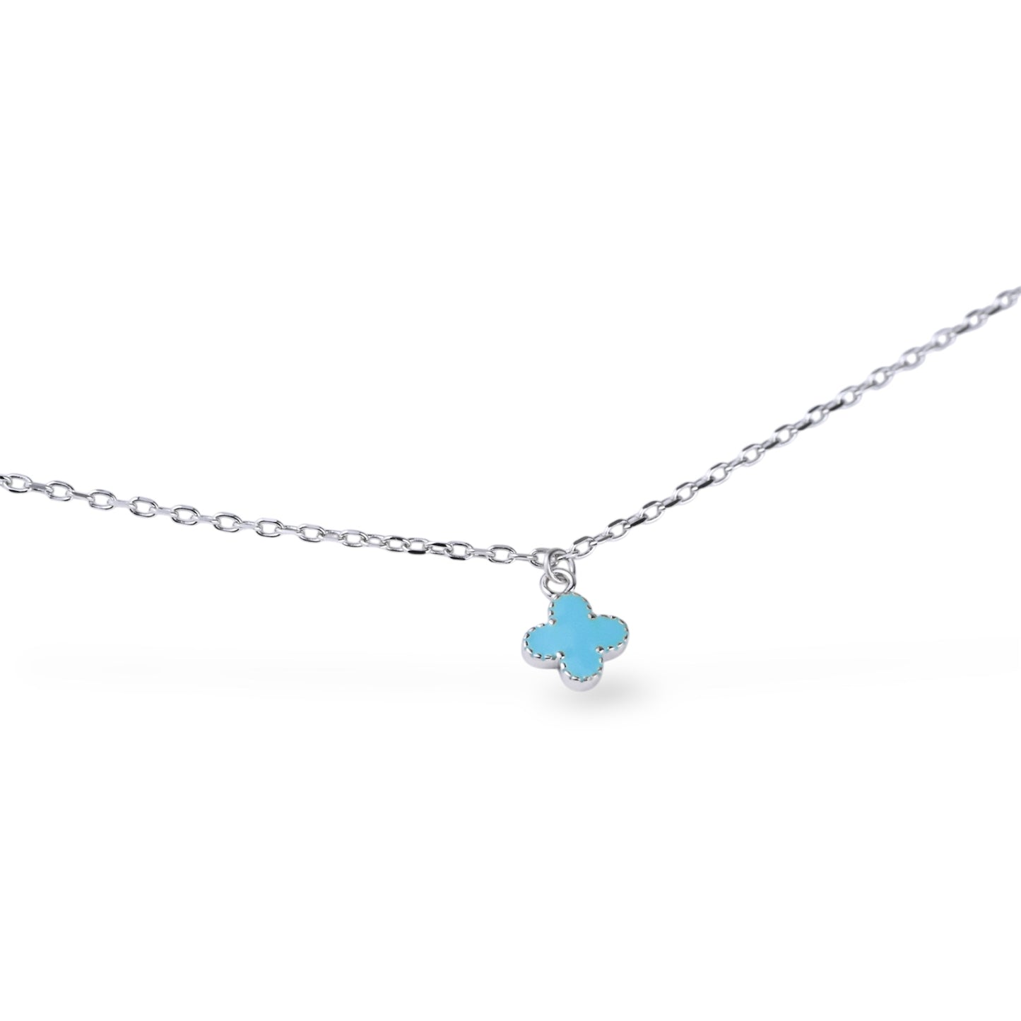 Anklet with pink/green heart or flower