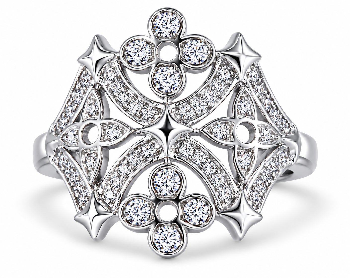 Gothic Architechture Styled Ring Size 8