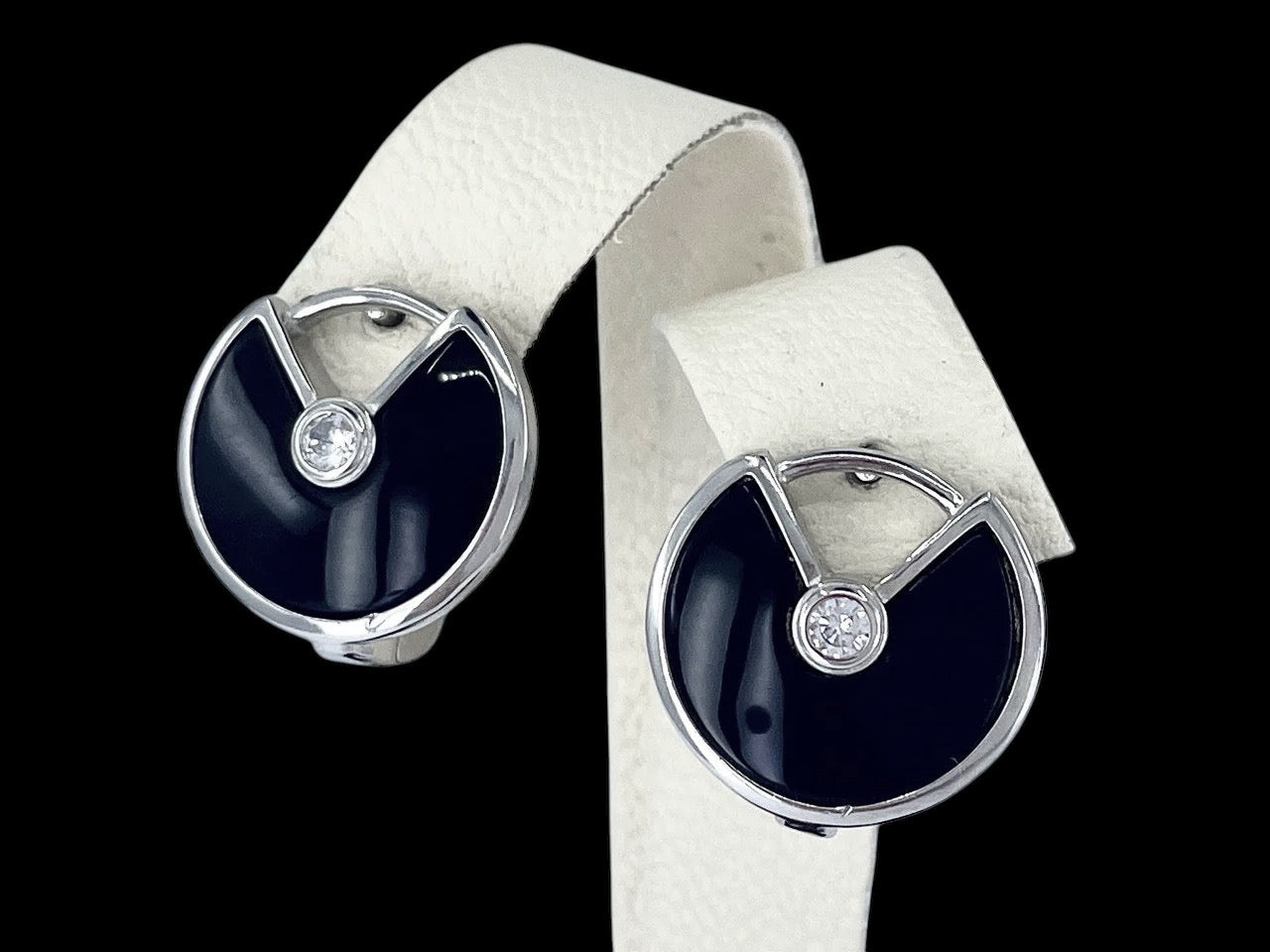 Black Onyx Circular Geometric Jewelry Set