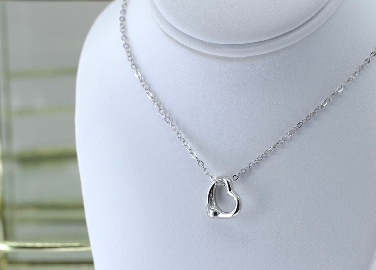 Heart Pendant Simple Chain Necklace