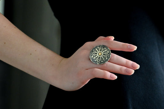 Silver Ring Gold Plated