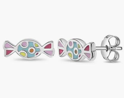 Candy Silver Kids Earrings