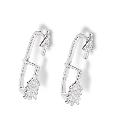 Silver Earrings Cuff