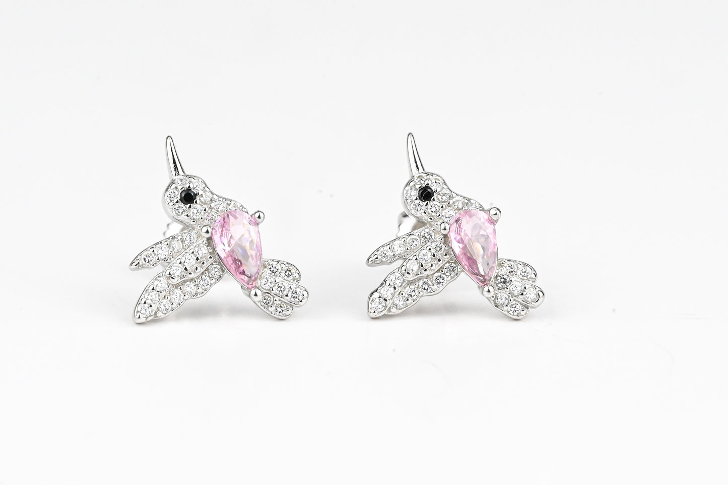 Silver Kids Stud Earrings Bird