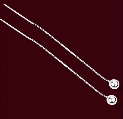 Silver Thread Earrings