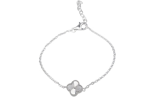 Silver Bracelet Clover