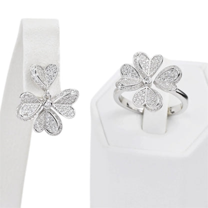 Silver Set Flowers