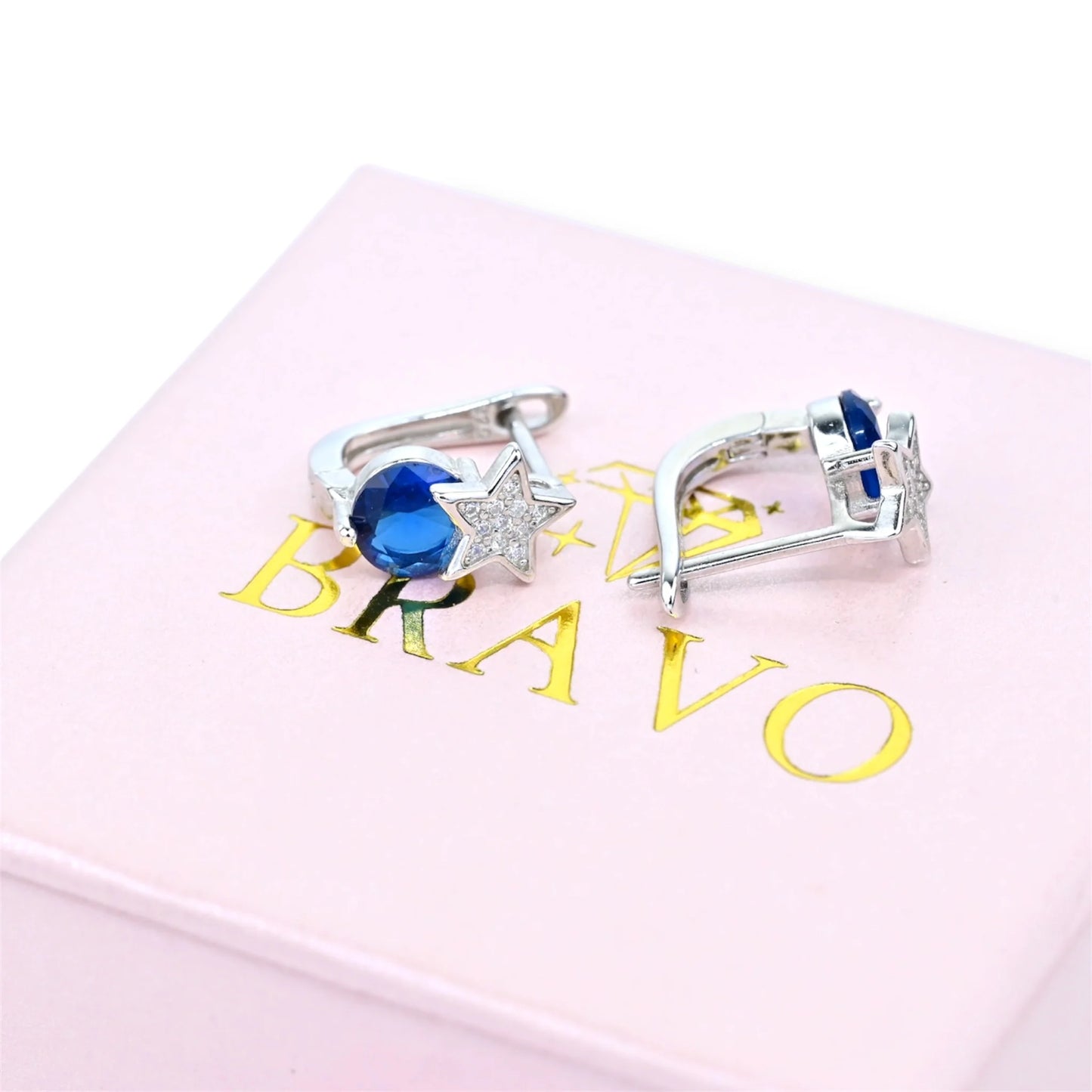 Silver Earrings Stars