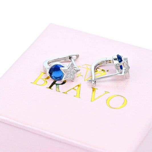 Silver Earrings Stars