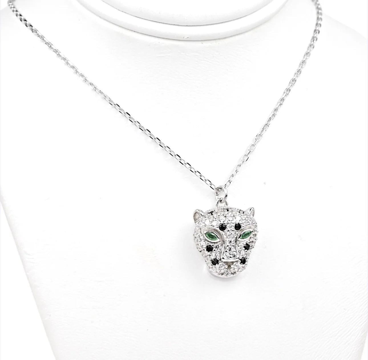 Silver Necklace Panther