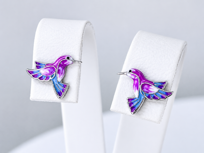 Dainty Hummingbird Jewelry Set