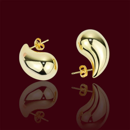 Silver 925 Gold Plated Drop Earrings
