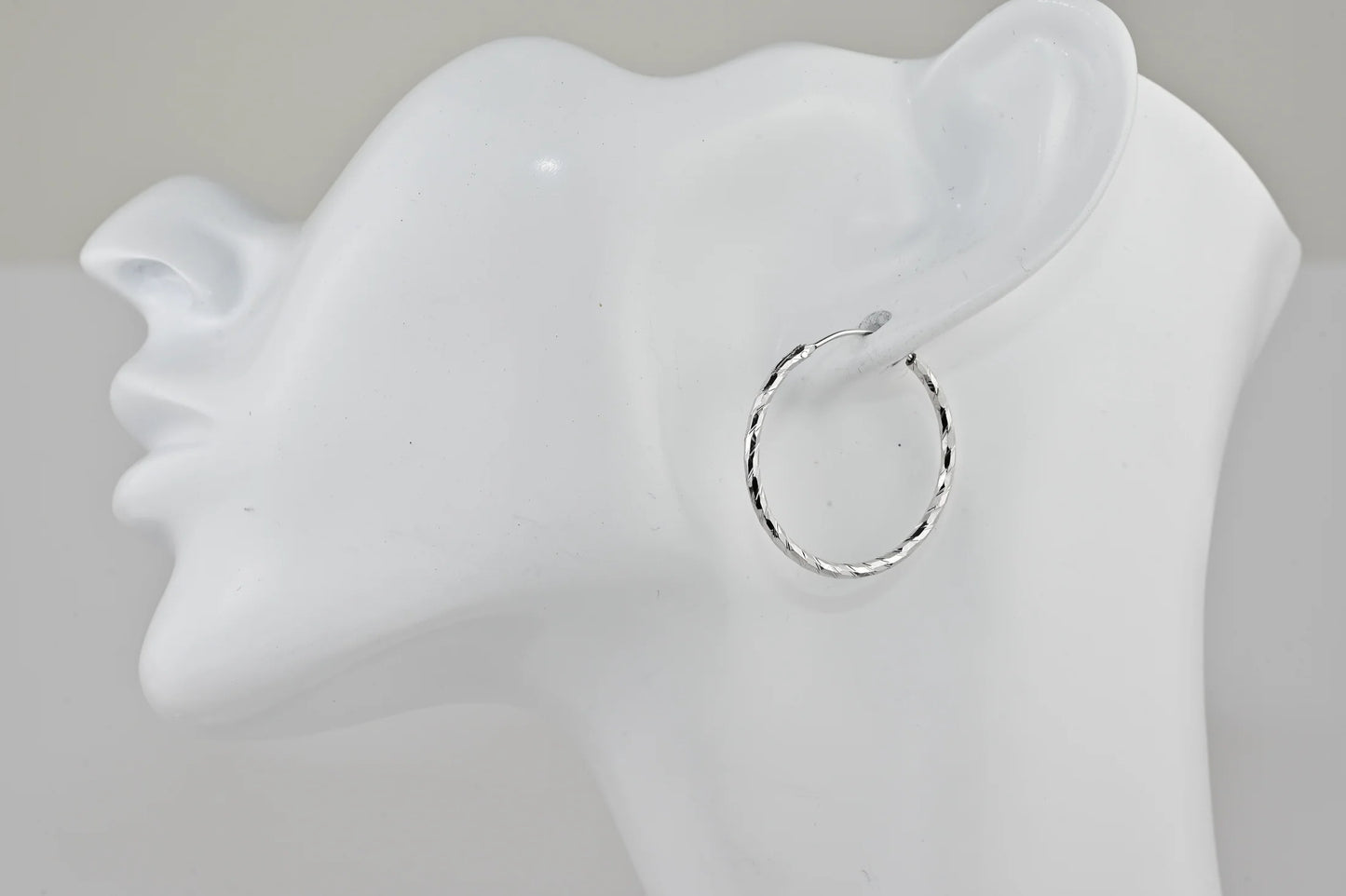 Hoops Silver Earrings (Different Sizes available)