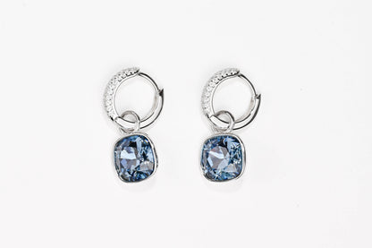 Silver Set Blue Stones