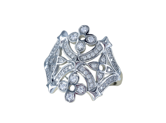 Gothic Architechture Styled Ring Size 8