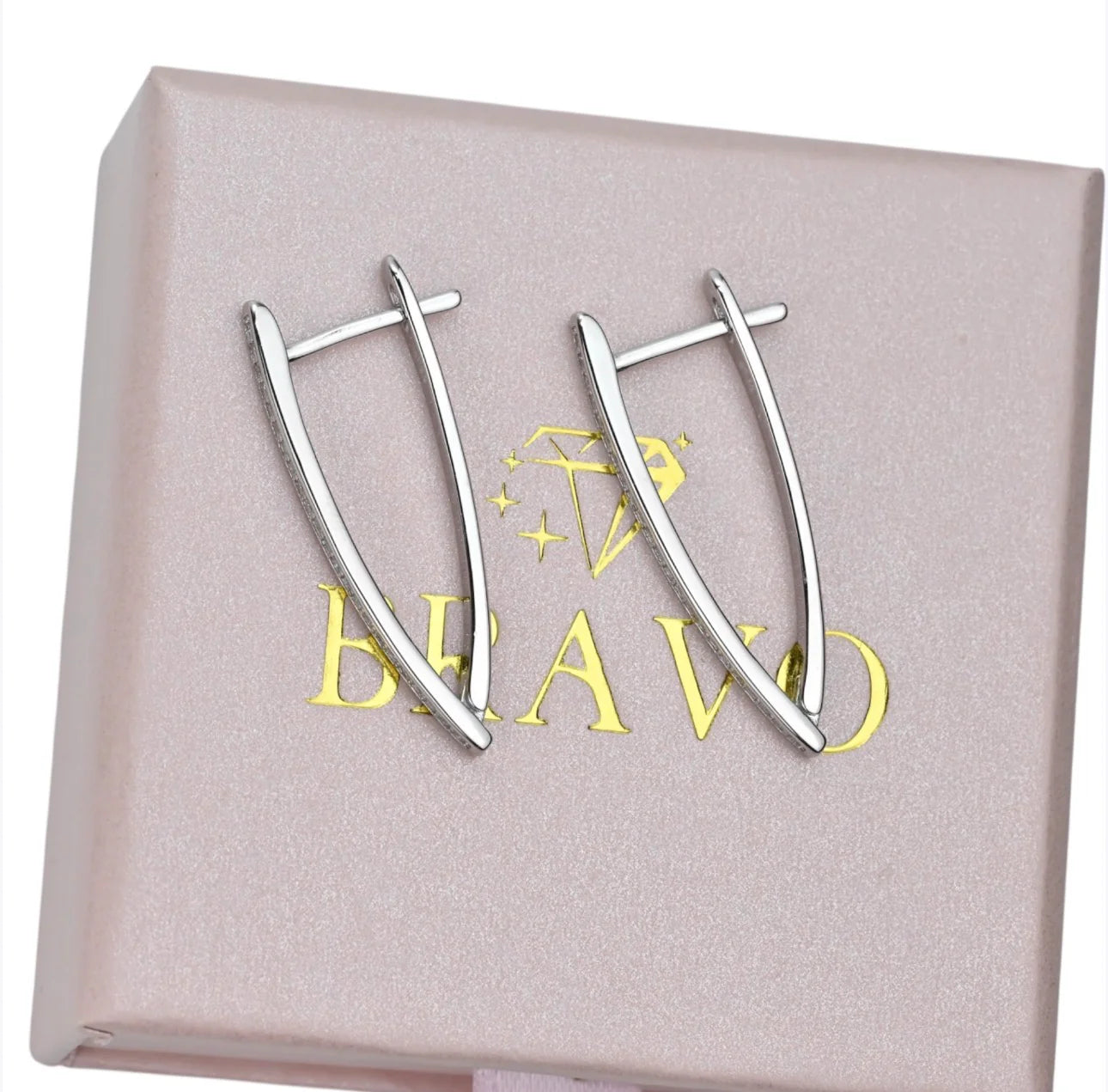Silver Earrings with Zirconia stones