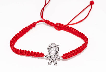Silver Red Thread Bracelet Baby Boy