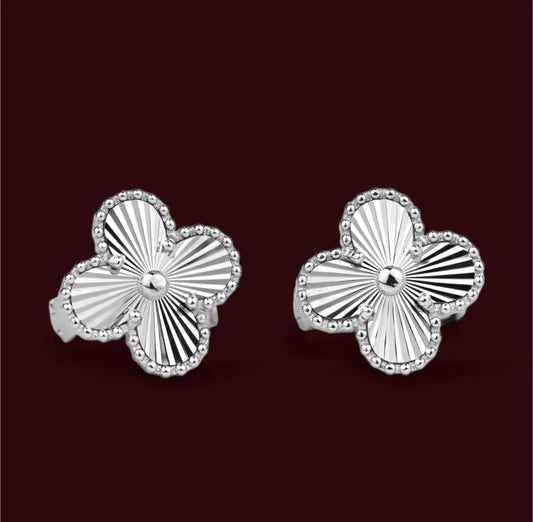 Clover Silver Earrings