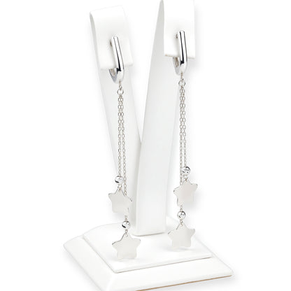 Silver Dangle Earrings stars