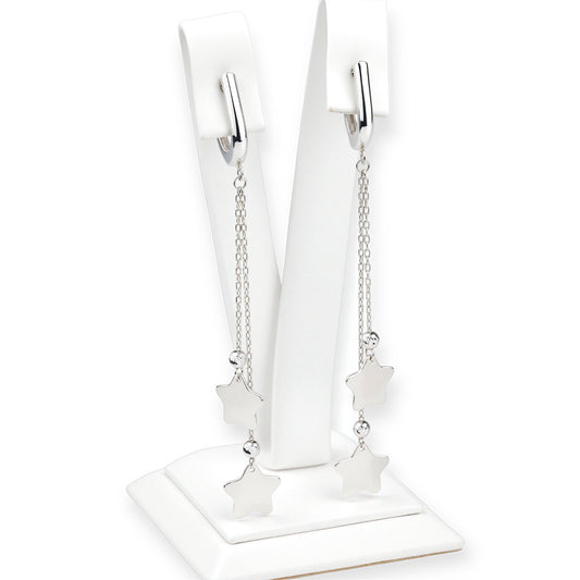 Silver Dangle Earrings stars