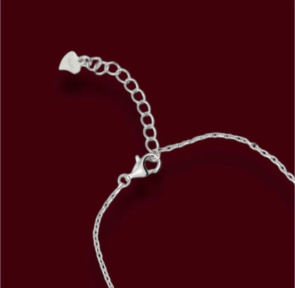 Silver Bracelet with movable stones