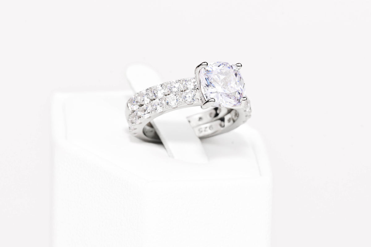 Silver Double Ring