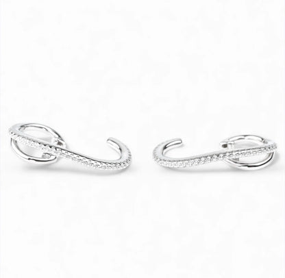 Silver Earrings Cuff