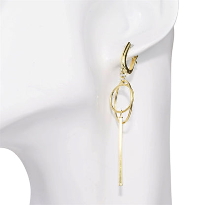 Silver Dangle Earrings Yellow Gold Plated