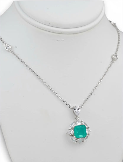 Silver Set Earrings, Necklace and Ring
