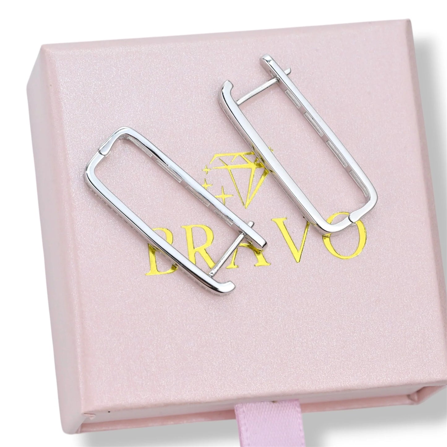 Silver Earrings with Zirconia stones