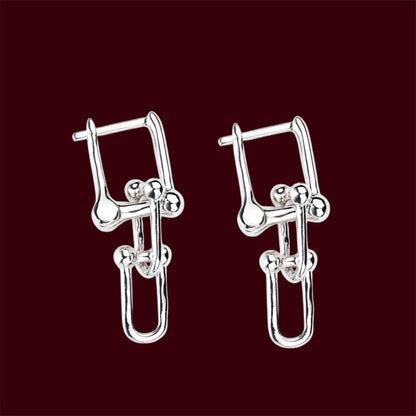 Silver 925 Chain Earrings