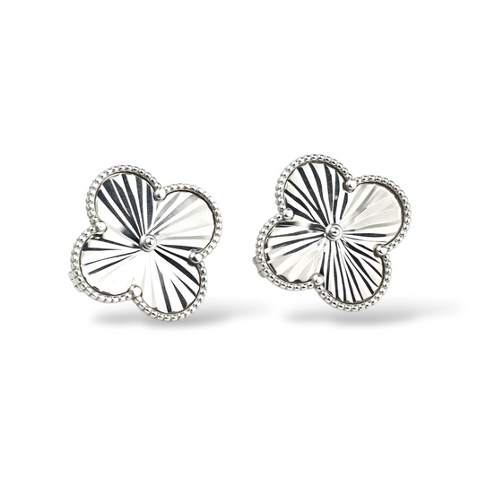 Silver Earrings clover