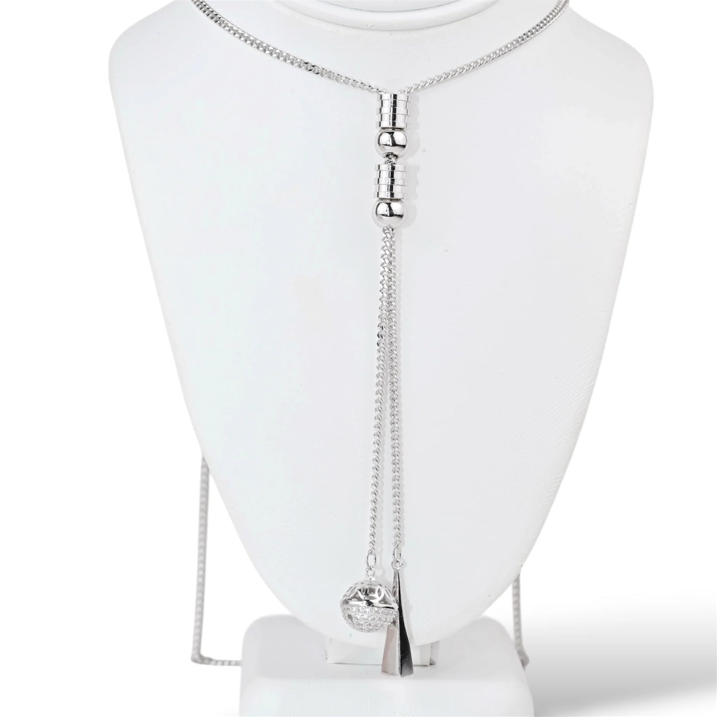 Silver Necklace Tie