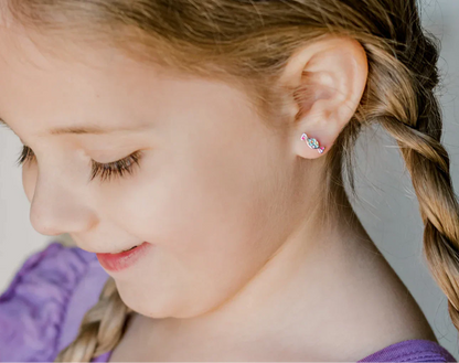 Candy Silver Kids Earrings