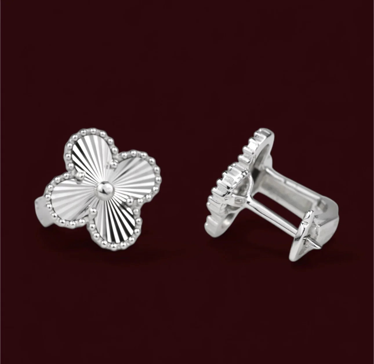 Clover Silver Earrings
