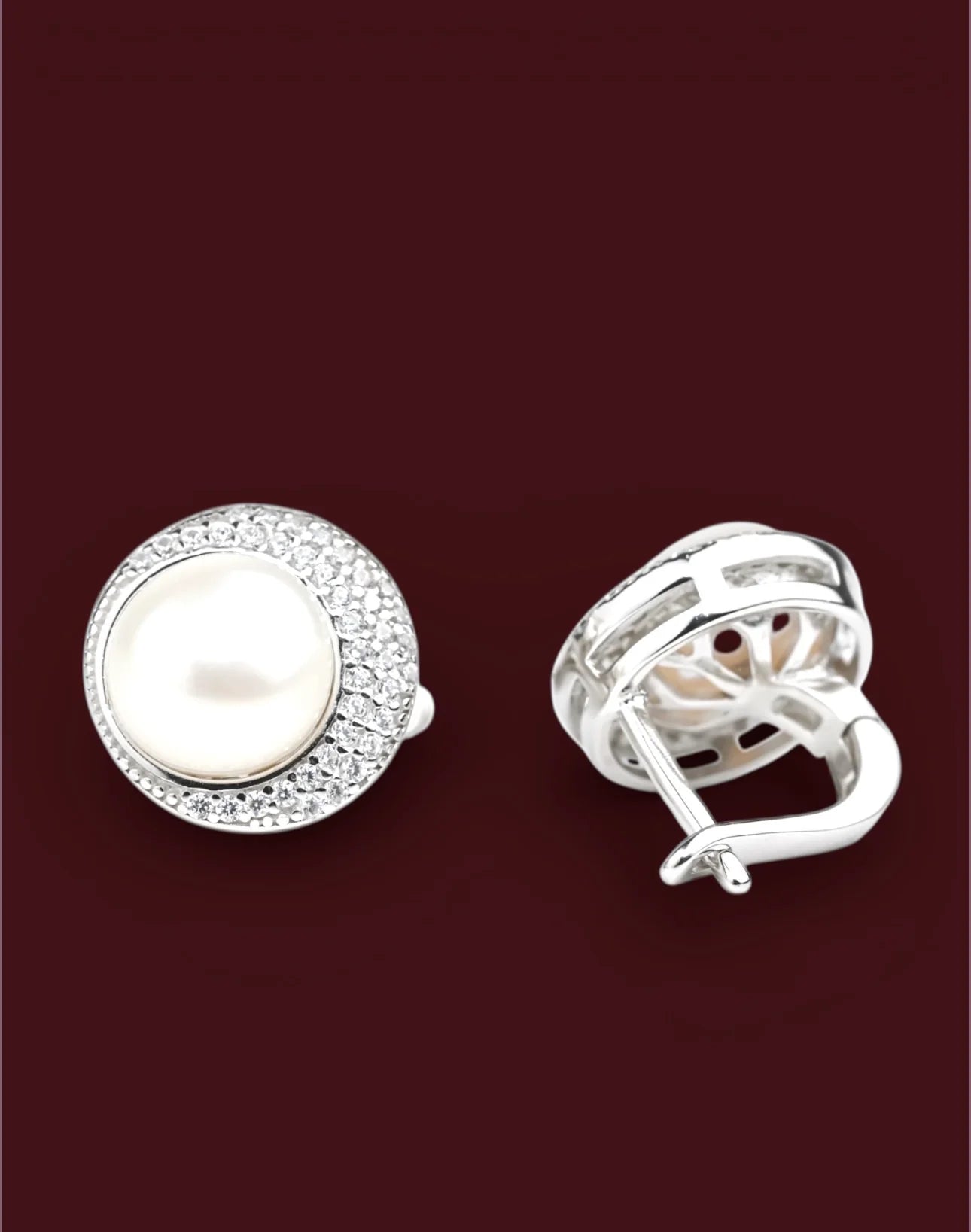Silver Set with Pearl