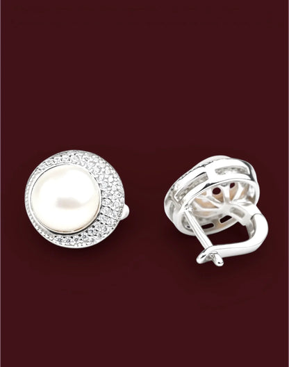 Silver Set with Pearl