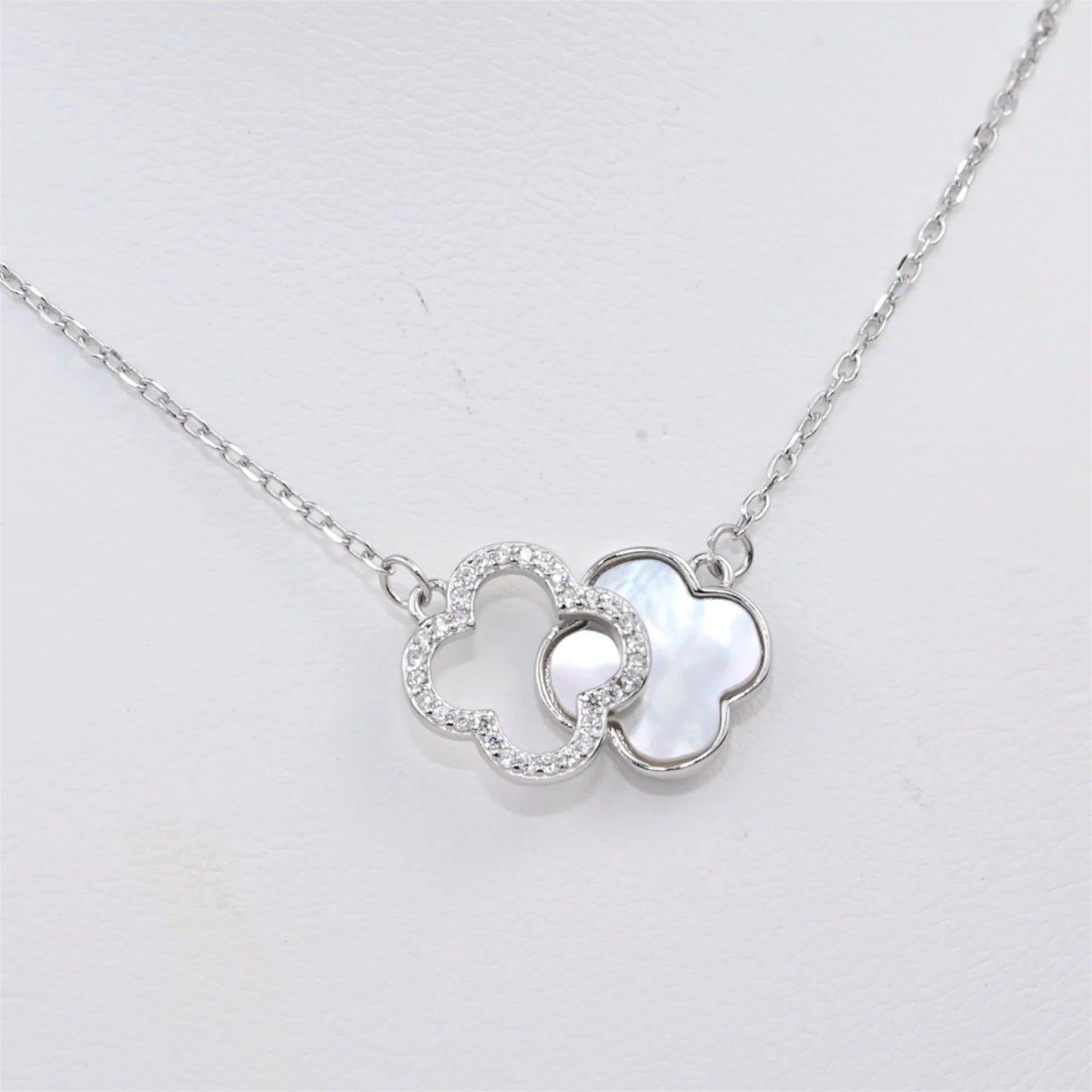Silver Necklace with Mother of Pearl Pendant