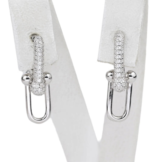 Silver Earrings Chain