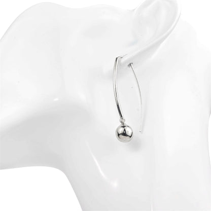 Silver Earrings Ball