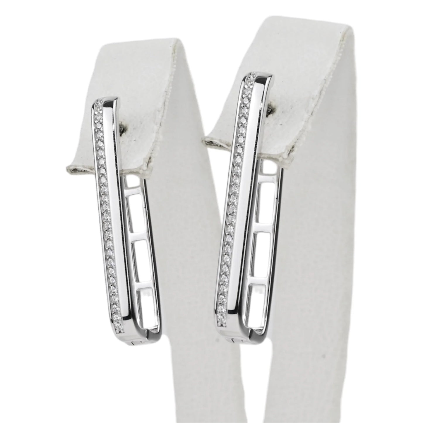 Silver Earrings with Zirconia stones