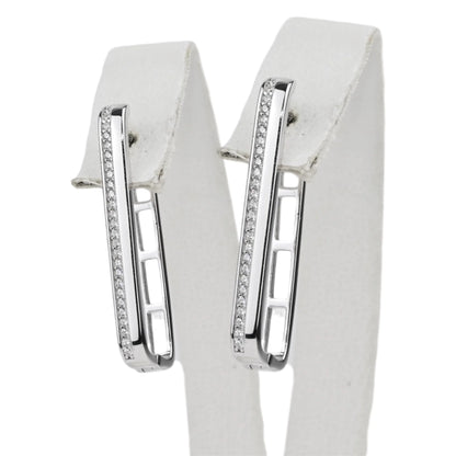 Silver Earrings with Zirconia stones