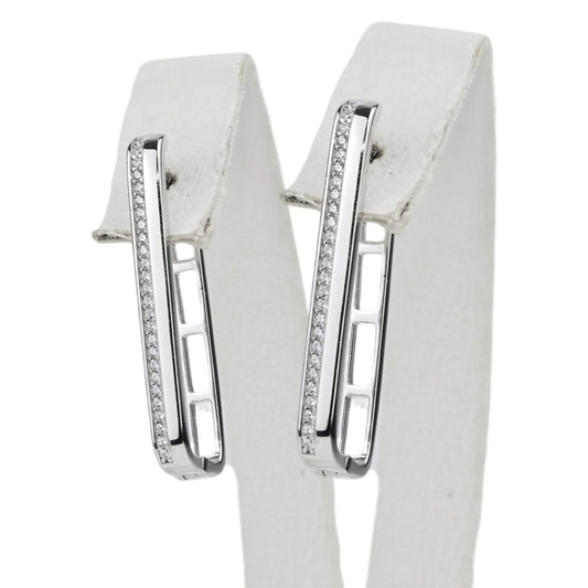 Silver Earrings with Zirconia stones